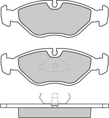 E.T.F. 12-0380 - Brake Pad Set, disc brake autospares.lv