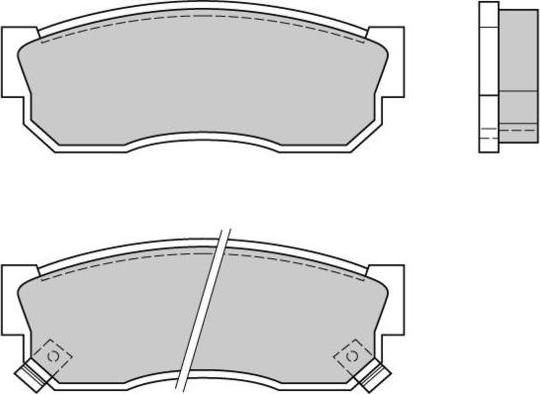 E.T.F. 12-0388 - Brake Pad Set, disc brake autospares.lv