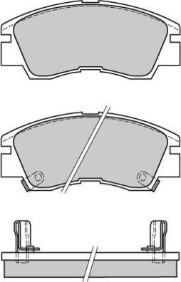 E.T.F. 12-0387 - Brake Pad Set, disc brake autospares.lv