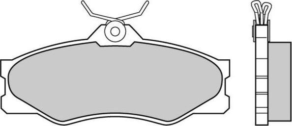 YODS D8588 - Brake Pad Set, disc brake autospares.lv