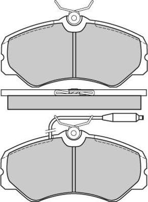 E.T.F. 12-0337 - Brake Pad Set, disc brake autospares.lv
