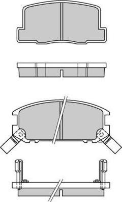 E.T.F. 12-0325 - Brake Pad Set, disc brake autospares.lv