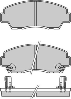 E.T.F. 12-0326 - Brake Pad Set, disc brake autospares.lv