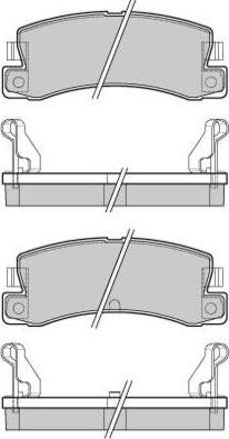E.T.F. 12-0323 - Brake Pad Set, disc brake autospares.lv