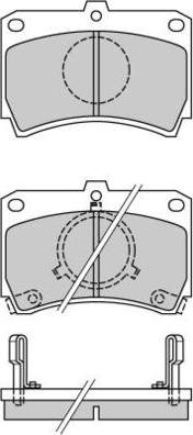 E.T.F. 12-0327 - Brake Pad Set, disc brake autospares.lv