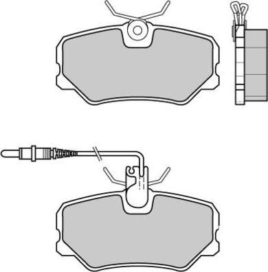 E.T.F. 12-0379 - Brake Pad Set, disc brake autospares.lv