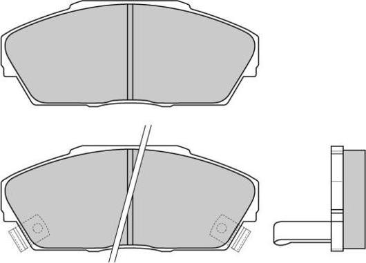 E.T.F. 12-0371 - Brake Pad Set, disc brake autospares.lv