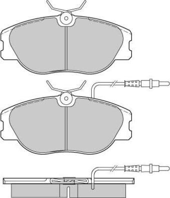 E.T.F. 12-0373 - Brake Pad Set, disc brake autospares.lv