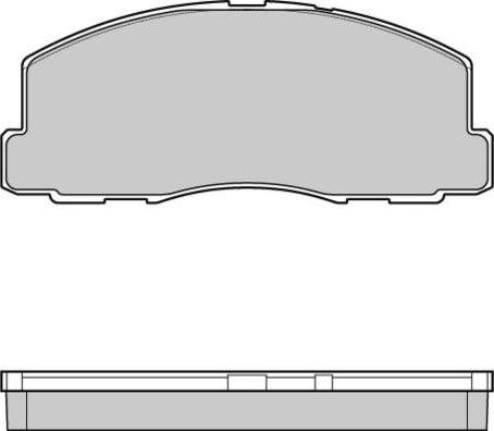 E.T.F. 12-0299 - Brake Pad Set, disc brake autospares.lv