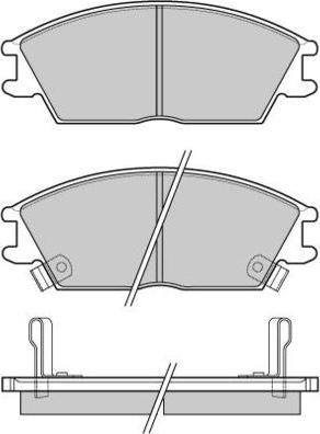 E.T.F. 12-0293 - Brake Pad Set, disc brake autospares.lv