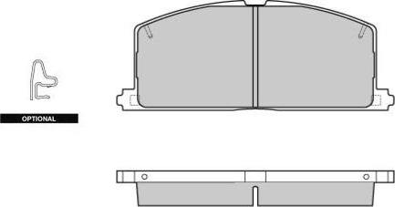 E.T.F. 12-0255 - Brake Pad Set, disc brake autospares.lv