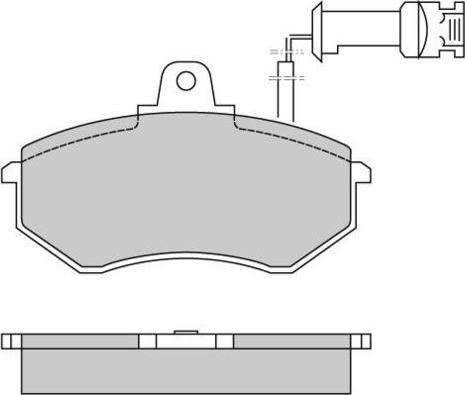 E.T.F. 12-0257 - Brake Pad Set, disc brake autospares.lv