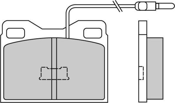 E.T.F. 12-0264 - Brake Pad Set, disc brake autospares.lv