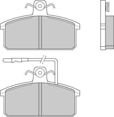 Valeo 671093 - Brake Pad Set, disc brake autospares.lv