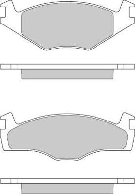 E.T.F. 12-0260 - Brake Pad Set, disc brake autospares.lv