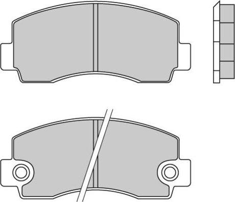 E.T.F. 12-0215 - Brake Pad Set, disc brake autospares.lv