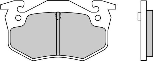 E.T.F. 12-0217 - Brake Pad Set, disc brake autospares.lv