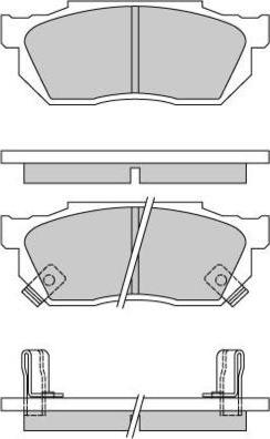 E.T.F. 12-0289 - Brake Pad Set, disc brake autospares.lv