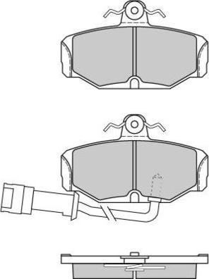 E.T.F. 12-0284 - Brake Pad Set, disc brake autospares.lv