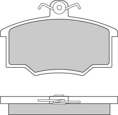 E.T.F. 12-0281 - Brake Pad Set, disc brake autospares.lv