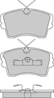 E.T.F. 12-0283 - Brake Pad Set, disc brake autospares.lv