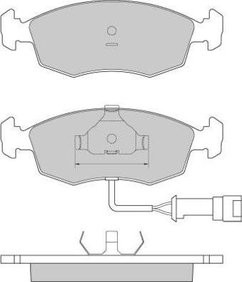 E.T.F. 12-0282 - Brake Pad Set, disc brake autospares.lv