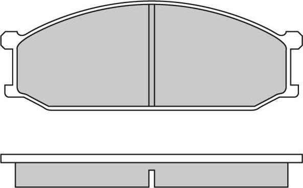 E.T.F. 12-0233 - Brake Pad Set, disc brake autospares.lv