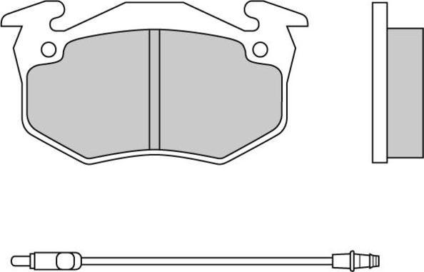 E.T.F. 12-0229 - Brake Pad Set, disc brake autospares.lv