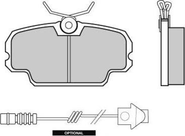 E.T.F. 12-0226 - Brake Pad Set, disc brake autospares.lv