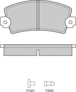 E.T.F. 12-0220 - Brake Pad Set, disc brake autospares.lv