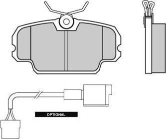 E.T.F. 12-0228 - Brake Pad Set, disc brake autospares.lv