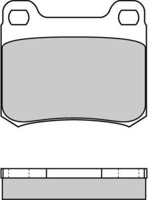 E.T.F. 12-0227 - Brake Pad Set, disc brake autospares.lv