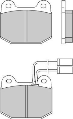 E.T.F. 12-0274 - Brake Pad Set, disc brake autospares.lv