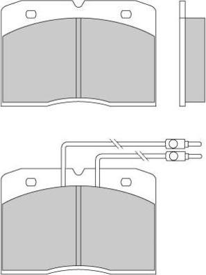 E.T.F. 12-0275 - Brake Pad Set, disc brake autospares.lv