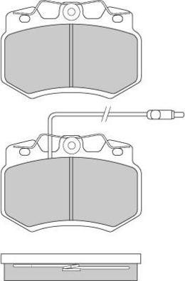 AP LP 384 - Brake Pad Set, disc brake autospares.lv