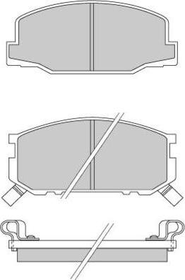 E.T.F. 12-0272 - Brake Pad Set, disc brake autospares.lv