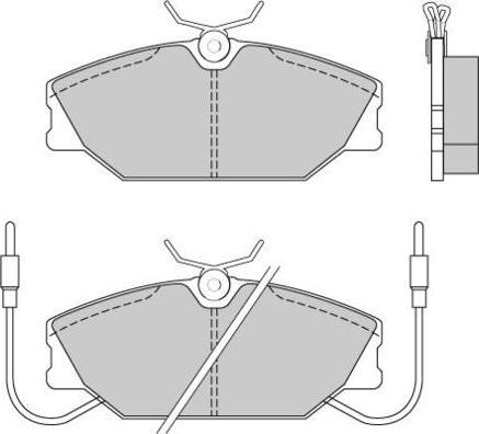 E.T.F. 12-0277 - Brake Pad Set, disc brake autospares.lv