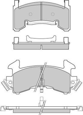 E.T.F. 12-0796 - Brake Pad Set, disc brake autospares.lv