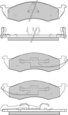 E.T.F. 12-0791 - Brake Pad Set, disc brake autospares.lv