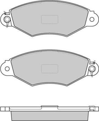 E.T.F. 12-0749 - Brake Pad Set, disc brake autospares.lv