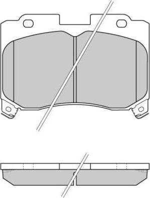 E.T.F. 12-0740 - Brake Pad Set, disc brake autospares.lv