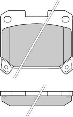 E.T.F. 12-0741 - Brake Pad Set, disc brake autospares.lv