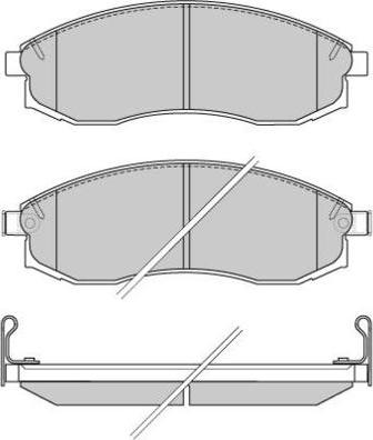 E.T.F. 12-0743 - Brake Pad Set, disc brake autospares.lv