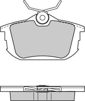 E.T.F. 12-0742 - Brake Pad Set, disc brake autospares.lv