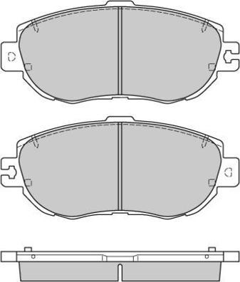 E.T.F. 12-0754 - Brake Pad Set, disc brake autospares.lv