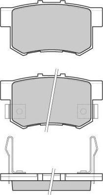 E.T.F. 12-0750 - Brake Pad Set, disc brake autospares.lv