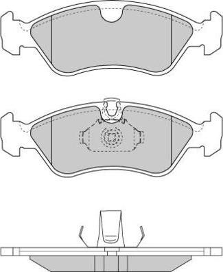 E.T.F. 12-0704 - Brake Pad Set, disc brake autospares.lv