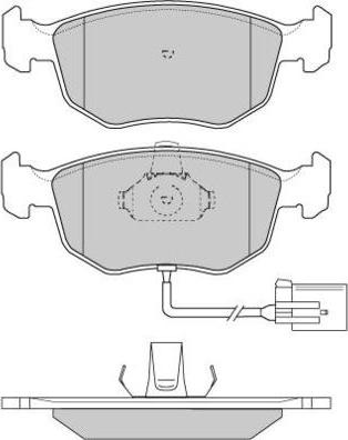 E.T.F. 12-0707 - Brake Pad Set, disc brake autospares.lv