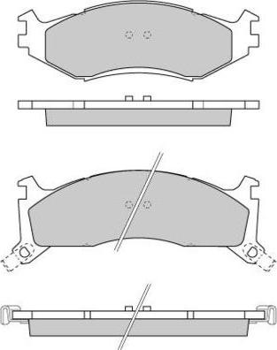 E.T.F. 12-0739 - Brake Pad Set, disc brake autospares.lv