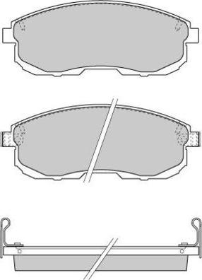 E.T.F. 12-0734 - Brake Pad Set, disc brake autospares.lv